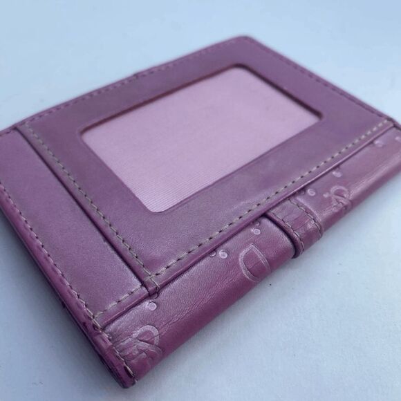 Pinky & Dianne Pink Leather Card / ID Case - Picture 5 of 8